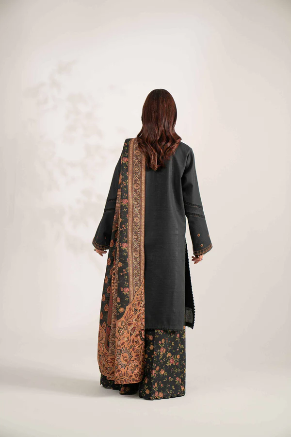 3 Piece - Digital Printed Embroidered Suit - Image 3
