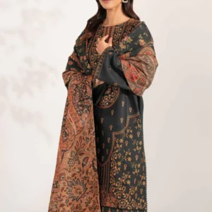 3 Piece - Digital Printed Embroidered Suit