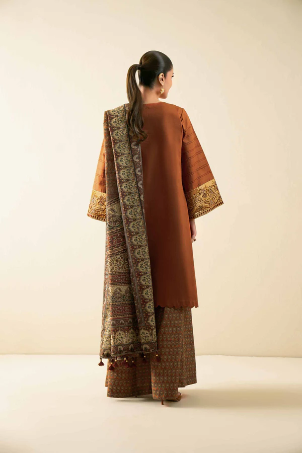 3 Piece - Digital Printed Embroidered Suit - 42502912 - Image 3