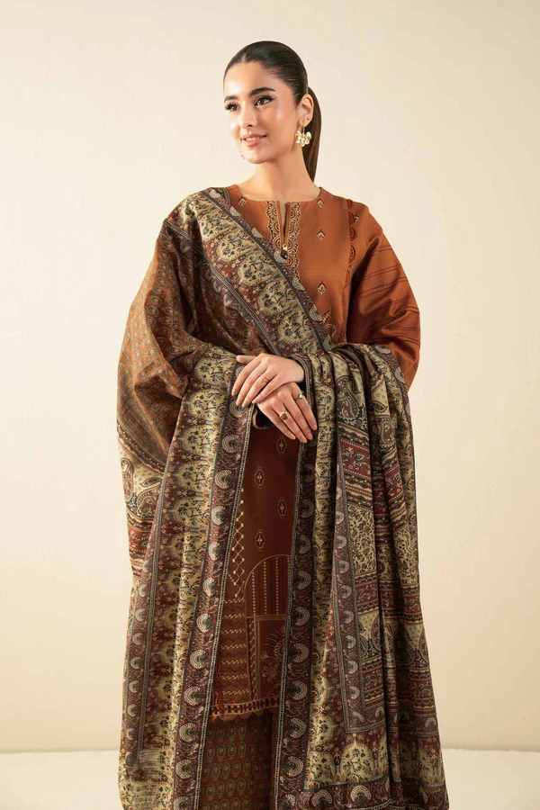 3 Piece - Digital Printed Embroidered Suit - 42502912 - Image 2