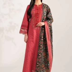3 Piece - Printed Embroidered Suit - 42502941